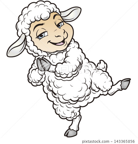 A fun animal illustration ☆ Sheep A fun animal illustration ☆ Sheep 143365856
