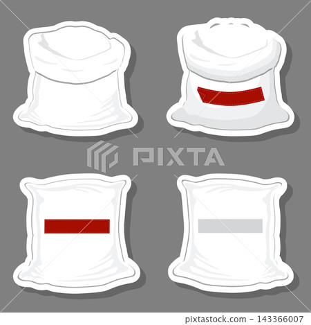 Illustration on theme big colored set different types bags 143366007
