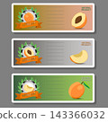 Sweet juicy tasty natural eco product apricot 143366032