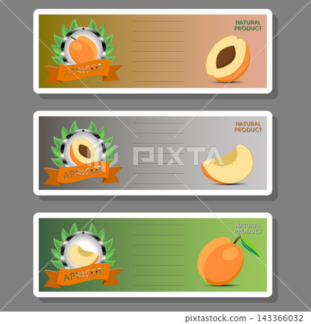 Sweet juicy tasty natural eco product apricot 143366032