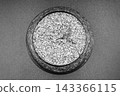 beautiful texture ripe of natural flax seeds on background 143366115