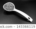 beautiful texture ripe of natural flax seeds on background 143366119