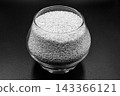beautiful texture ripe of natural sesame seeds on background 143366121