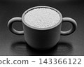 beautiful texture ripe of natural sesame seeds on background 143366122