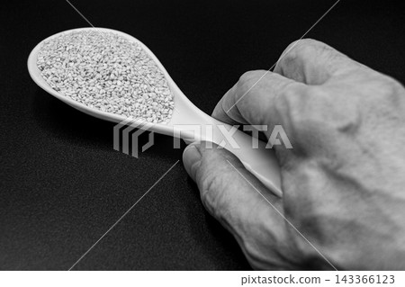 beautiful texture ripe of natural sesame seeds on background beautiful texture ripe of natural sesame seeds on background 143366123