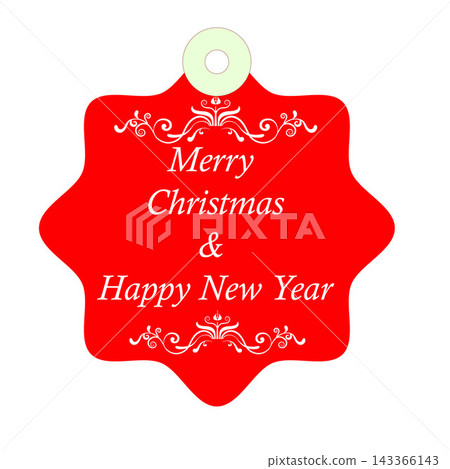 Christmas design elements. Badges, labels and ribbons 143366143