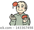 Elderly people playing with juggling balls 143367498