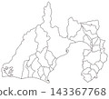 靜岡縣可分割空白地圖 143367768