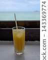 Enjoying shikwasa juice while gazing at Ogami Island. 143369774