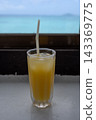 Enjoying shikwasa juice while gazing at Ogami Island. 143369775