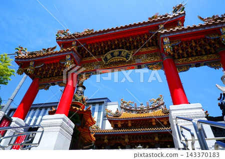 Kantei-byo Temple - A symbol of Yokohama Chinatown, dedicated to Guan Yu, a hero of the Three Kingdoms period and the god of business. Kantei-byo Temple - A symbol of Yokohama Chinatown, dedicated to Guan Yu, a hero of the Three Kingdoms period and the god of business. 143370183