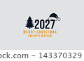 Festive Joy Embracing Christmas and Welcoming 2027 143370329