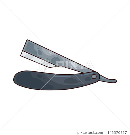 Illustration of Straight Razor Illustration of Straight Razor 143370837