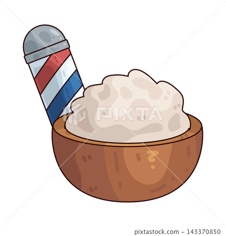 Illustration of Shaving Cream 143370850