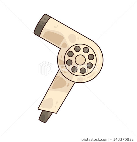 Illustration of Vintage Hair Dryer Illustration of Vintage Hair Dryer 143370852
