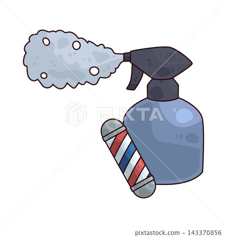 Illustration of Barber Spray Bottle Illustration of Barber Spray Bottle 143370856