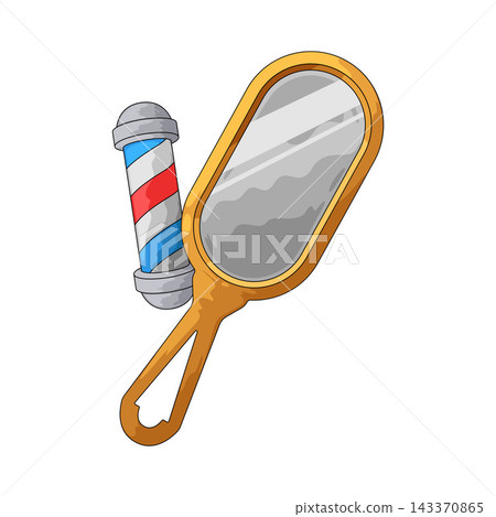 Illustration of Hand Mirror Illustration of Hand Mirror 143370865