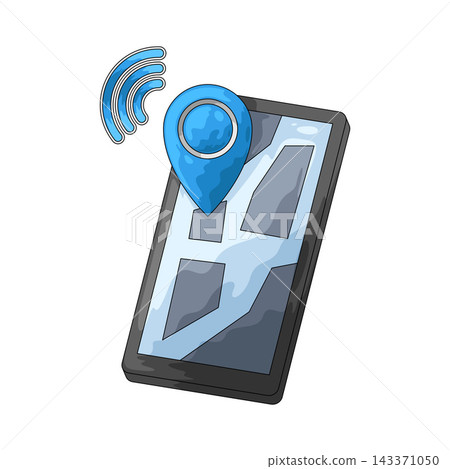 Illustration of GPS Illustration of GPS 143371050