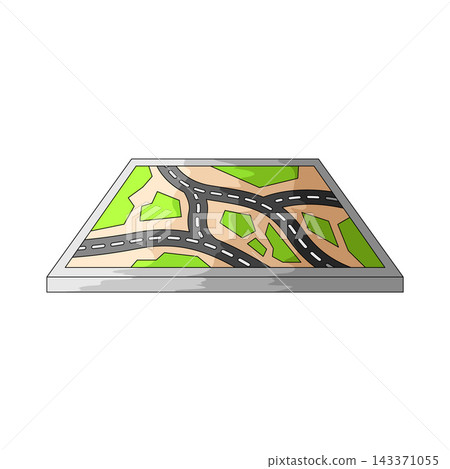 Illustration of Street Map Illustration of Street Map 143371055