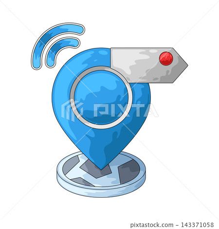 Illustration of Live Location Illustration of Live Location 143371058