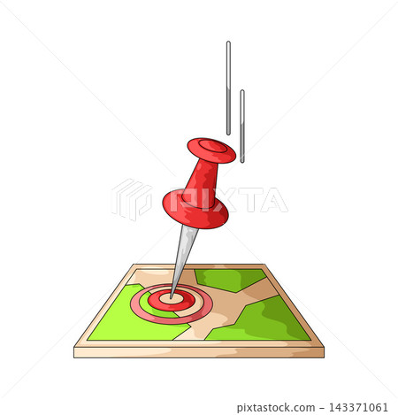 Illustration of Drop Pin Illustration of Drop Pin 143371061