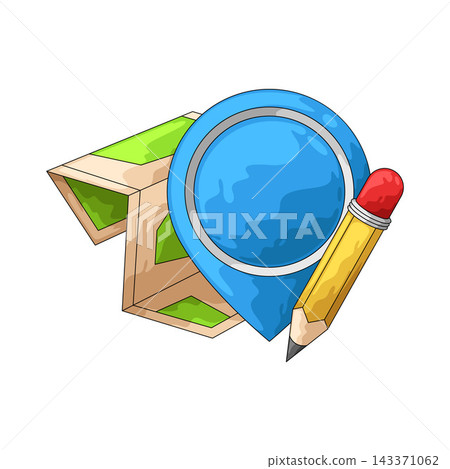 Illustration of Edit Location Illustration of Edit Location 143371062