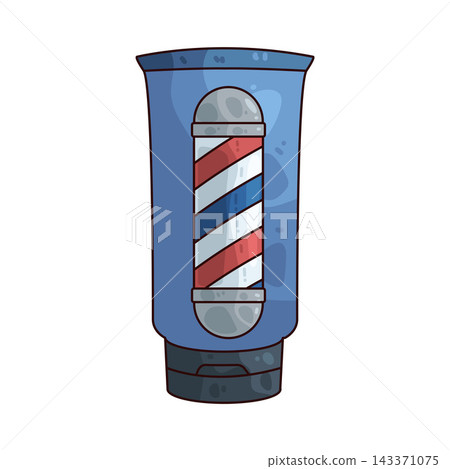 Illustration of barber cream tube Illustration of barber cream tube 143371075
