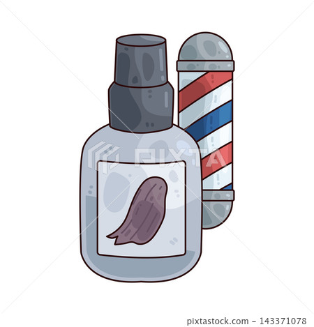 Illustration of Hair Tonic Illustration of Hair Tonic 143371078