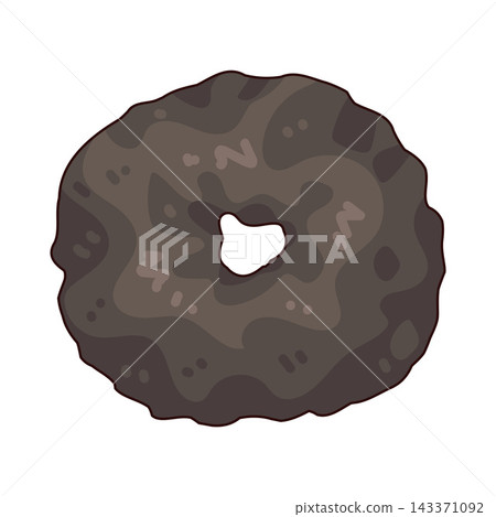 Illustration of Hair Donut 143371092