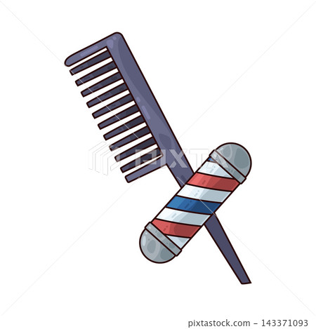 Illustration of Teasing Comb Illustration of Teasing Comb 143371093
