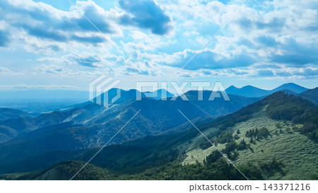 Drone footage of magnificent mountain scenery. Nature, environment, forest, woods, peaks, climbing, trails, adventure, views, spectacular scenery, landscape Drone footage of magnificent mountain scenery. Nature, environment, forest, woods, peaks, climbing, trails, adventure, views, spectacular scenery, landscape 143371216