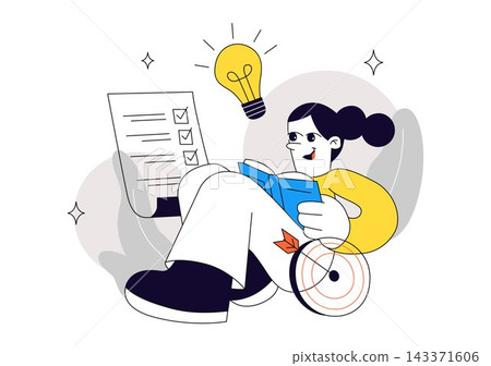 Exam Preparation Vector Illustration featuring Students Studying, Academic Books, School Supplies, Learning Activities, and Education Concept Exam Preparation Vector Illustration featuring Students Studying, Academic Books, School Supplies, Learning Activities, and Education Concept 143371606