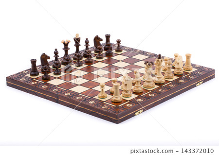 Chess pieces on the chessboard Chess pieces on the chessboard 143372010