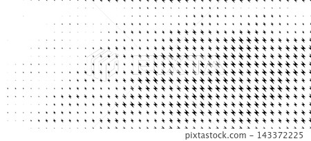 Light electric pattern energy current, lightning bolt icons texture glowing on white background. Charge energy pattern for power, speed quick and slow charger, halftone neon BG. Vector illustration. Light electric pattern energy current, lightning bolt icons texture glowing on white background. Charge energy pattern for power, speed quick and slow charger, halftone neon BG. Vector illustration. 143372225