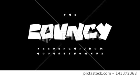 Bouncy Font, Bold Comic Typeface, Cartoon Style Letters for Youth Typographic Design, Stickers, Game Titles, Urban Posters. Pop Art Fun Typography. Creative Outline Characters. Vector typeset Bouncy Font, Bold Comic Typeface, Cartoon Style Letters for Youth Typographic Design, Stickers, Game Titles, Urban Posters. Pop Art Fun Typography. Creative Outline Characters. Vector typeset 143372368