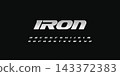 Heavy Iron Font Logo Steel Alphabet Bold Italic Letter Set with Iron Shiny Gradient Texture Typographic Design for Automotive Competition, Car Racing Poster Headline, Sport Games. Vector Typeface 143372383