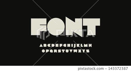Rebellious font, ultramodern heavy typeset with sharp angles. Rough letters, futuristic cyberpunk alphabet, minimalist type for techno logo, headline and monogram. Vector typographic font design. Rebellious font, ultramodern heavy typeset with sharp angles. Rough letters, futuristic cyberpunk alphabet, minimalist type for techno logo, headline and monogram. Vector typographic font design. 143372387