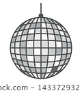 Simple disco ball icon 143372932