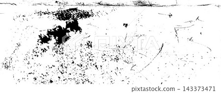 Smudge background with bold black ink blots and oxidation dark specks. Smear marks fade into spray mist and rough grime grain. Gritty vector shabby backdrop for poster design or social media post Smudge background with bold black ink blots and oxidation dark specks. Smear marks fade into spray mist and rough grime grain. Gritty vector shabby backdrop for poster design or social media post 143373471