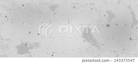 Concrete background in light grey with dark patches and pits. Weathered wall texture on wide empty surface. Industrial vector backdrop for poster design or presentation slide or simple trendy bg Concrete background in light grey with dark patches and pits. Weathered wall texture on wide empty surface. Industrial vector backdrop for poster design or presentation slide or simple trendy bg 143373547