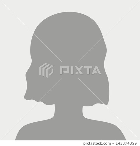 Vector flat illustration in grayscale. Avatar, user profile, person icon, female silhouette, profile picture. Suitable for social media profiles, icons, screensavers and as a template. Vector flat illustration in grayscale. Avatar, user profile, person icon, female silhouette, profile picture. Suitable for social media profiles, icons, screensavers and as a template. 143374359