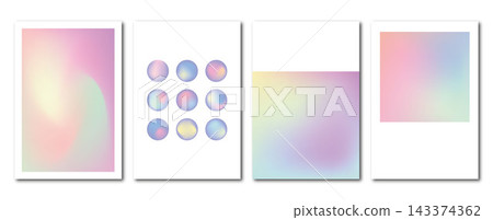 Set of abstract gradient posters. Stylish colors. Design layout for banners, presentations, flyers, posters and invitations. Set of abstract gradient posters. Stylish colors. Design layout for banners, presentations, flyers, posters and invitations. 143374362