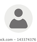 Vector flat illustration in grayscale. Avatar, user profile, person icon, gender neutral silhouette, profile picture. Suitable for social media profiles, icons, screensavers and as a template. 143374376
