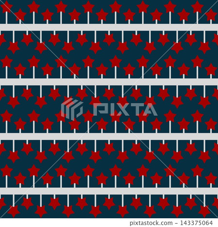 Star horizontal stripe repeat pattern_4 Star horizontal stripe repeat pattern_4 143375064