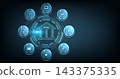 Online banking technology concept. 143375335