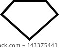 Black diamond-shaped frame with transparent interior | Perfect for idol fan activities, trading card decoration, and gothic-style decorations. 143375441