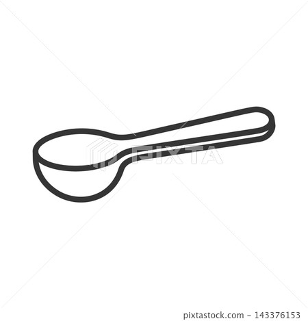Tablespoon/measuring spoon line icon 143376153