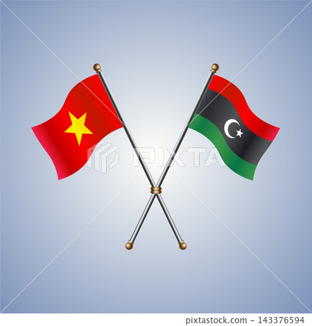 Vietnam and Libya flag relations 143376594