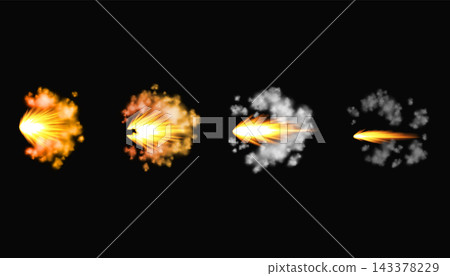 Gun flashes or gunshot animation. Collection of fire explosion effect during the shot with the gun. Cartoon flash effect of bullet starts. Shotgun fire, muzzle flash and explode Gun flashes or gunshot animation. Collection of fire explosion effect during the shot with the gun. Cartoon flash effect of bullet starts. Shotgun fire, muzzle flash and explode 143378229