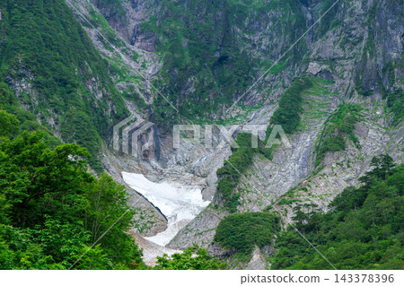 The beautiful snowfield of Ichinokurasawa on Mount Tanigawa in July The beautiful snowfield of Ichinokurasawa on Mount Tanigawa in July 143378396